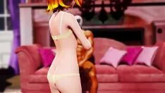 تشغيل Rin-chan الحصول على الجنس الخشن أتمنى أن تكون الزانية الناعمة هي
