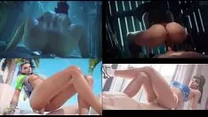 تشغيل حار 3d هنتاي slatterns مارس الجنس بدون النهاية