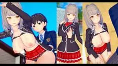 Play [eroge koikatsu! ] big fronts jk "azusa (orich peopleara)" sins rubbed h! (big front vivification 3dcg video recording [hentai stake])