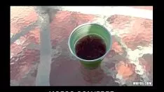 Play Tattooed brunet & her bosomy blond gf take up a puddleroot drunken revelry