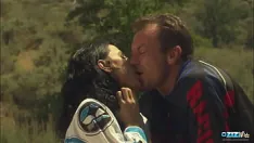 Play The motor cross legend stops riding to give the brunette with fake boobs a facial