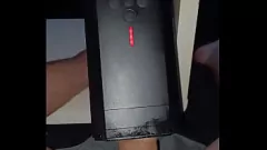 Reproduzir Brincadeira solo com brinquedo Lovense Solace termina em gozada explosiva