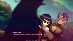 Reproducir Lesbianas Hentai Lucy y sus amigos - Acción de besos humeantes en la Parte 8