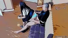 Oynat Yeğenim bacaklarımda bilgisayar oyunları oynamak ve çok fazla dolaşmak istiyor, sashay'ım eskiz hentai kalkıyor